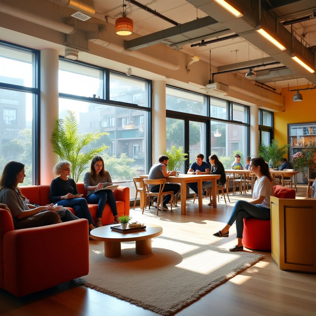 Hostel ortak alanı
